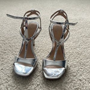 silver heels